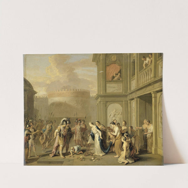 Queen Cleophis Offering Wine to Alexander the Great after his Conquest of Mazaka by Gerard Hoet