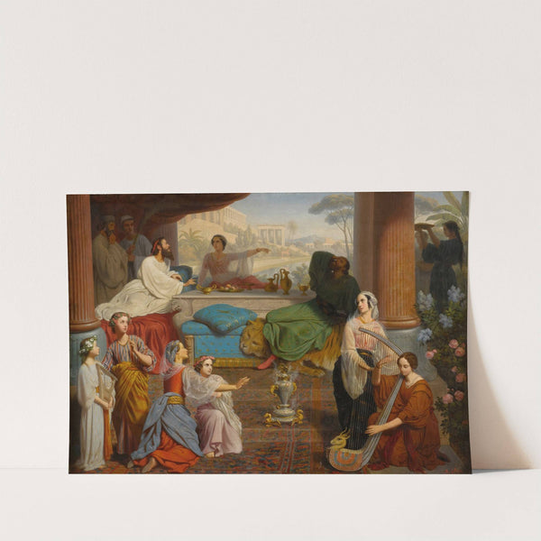 Queen Esther Denouncing Haman by Auguste Jean-Baptiste Leloir