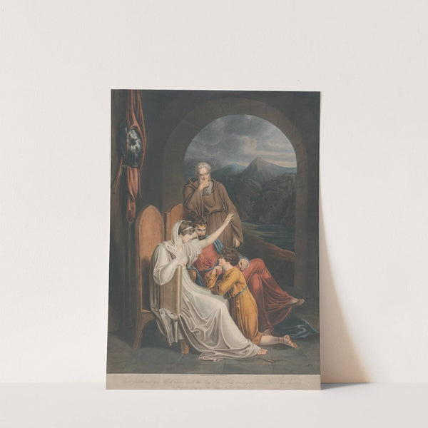 Queen Judith reciting to Alfred when a child by Richard Westall