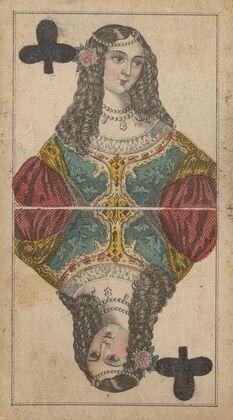 Queen of Clubs (1850) — size preview