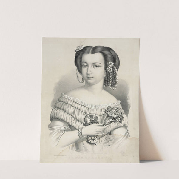 Queen of hearts (1857) by Currier & Ives.