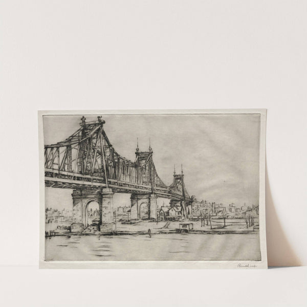 Queensboro Bridge, New York (1921) by William George Reindel
