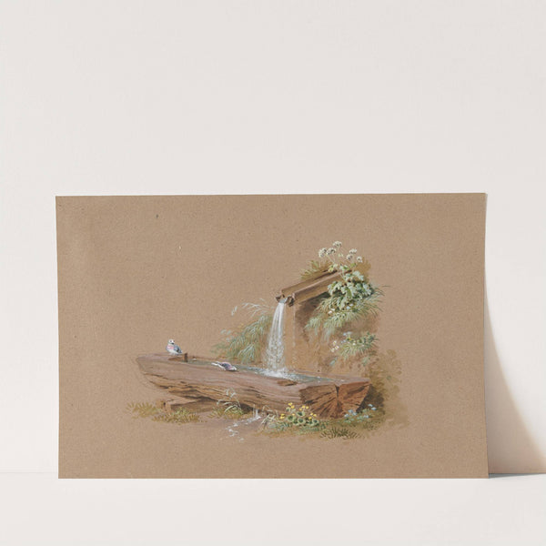 Quelle mit Brunnen by Franz Niklaus König