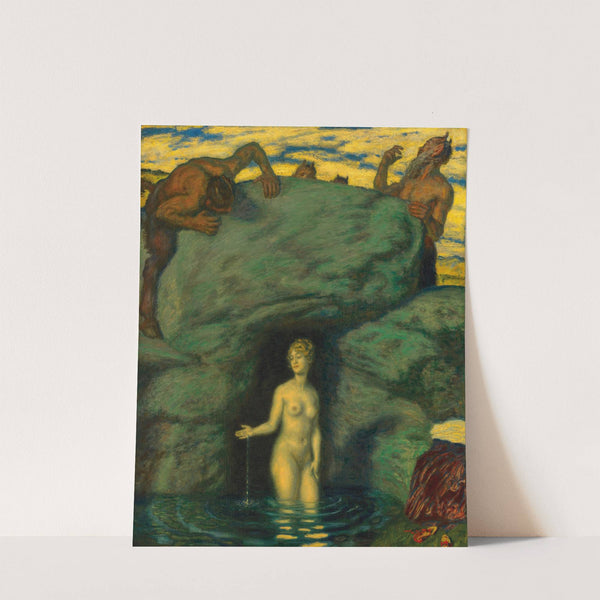 Quellnymphe von Faunen belauscht (1911) by Franz von Stuck