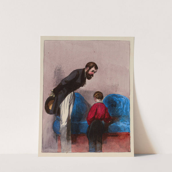 Qu’est-ce donc qui l’a inventée la poudre, Monsieur. que papa dit que ce n’est pas vous (1838-1840) by Paul Gavarni