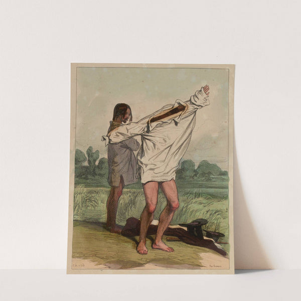 Qu’est ce qui sonne là (1840-1841) by Paul Gavarni