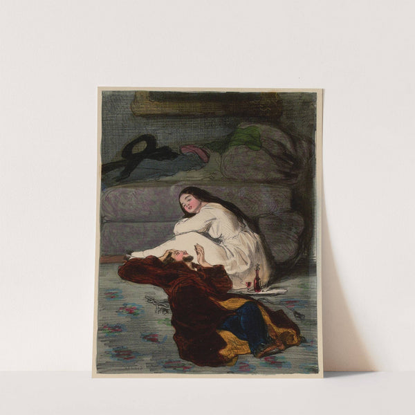 Qu’est ce qui, te dit Ninie, que Louison valait mieux qu’une autre by Paul Gavarni