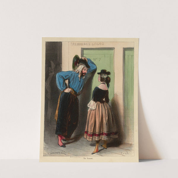 Qui Moi et Zélie, Achille et toi. – Où – Aux vendanges (1840) by Paul Gavarni