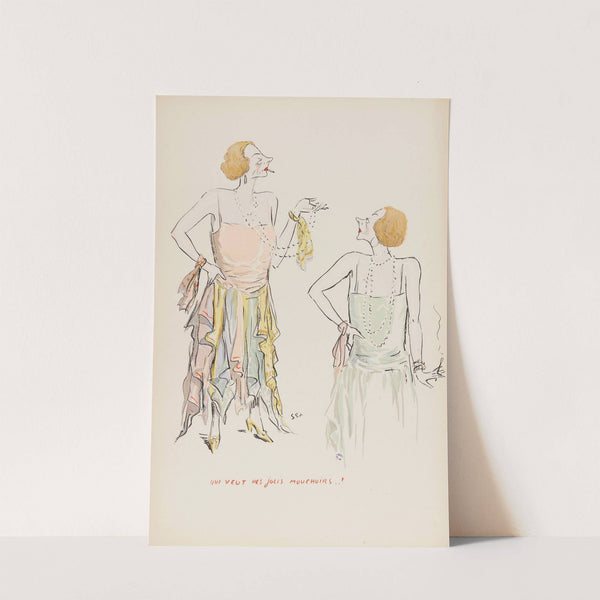 qui veut des jolis mouchoirs (1900-1934) by Georges Goursat (Sem)