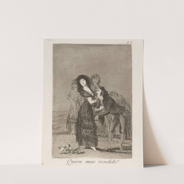 Quien mas rendido (Which of them is the more overcome) (1796-1797) by Francisco de Goya