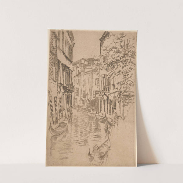 Quiet canal (1879) by James Abbott McNeill Whistler