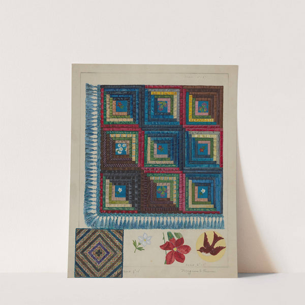 Quilt - Log Cabin Pattern by Magnus S. Fossum