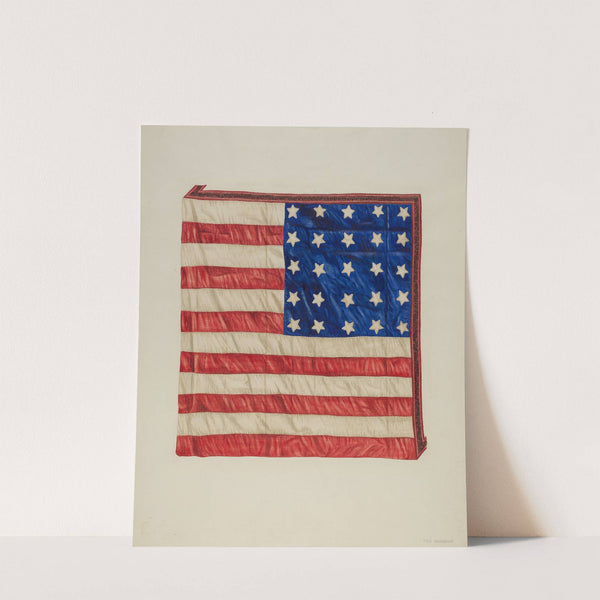 Quilt - Top Star and Flag Design by Fred Hassebrock