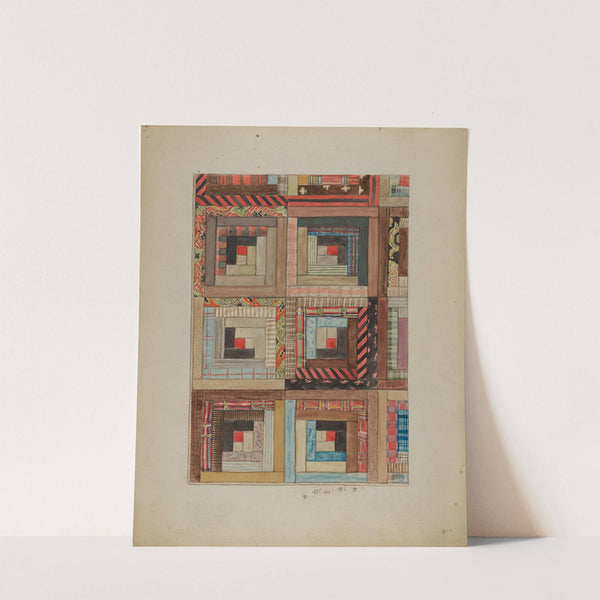 Quilted Pieces - Squares by American 20th Century