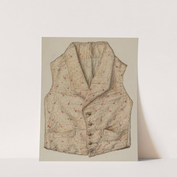 Quilted Silk Vest by Clarence Secor
