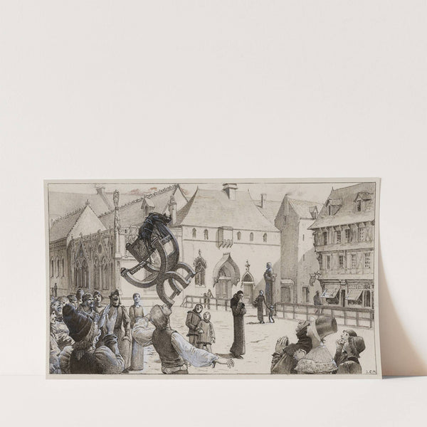 Qu’un prêtre et un philosophe sont deux (1889) by Luc-Olivier Merson