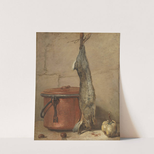 Rabbit and Copper Pot by Jean Siméon Chardin