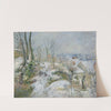 Rabbit Warren at Pontoise, Snow (1879) by Camille Pissarro