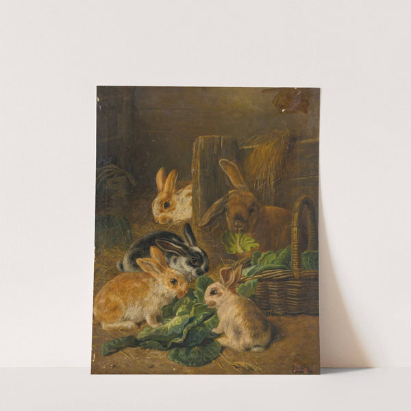Rabbits by Alfred Richardson Barber