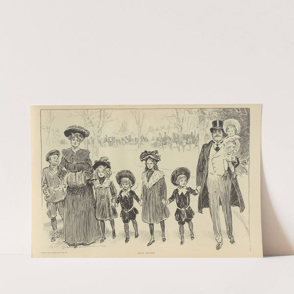 Race suicide (1900-1905) by Charles Dana Gibson