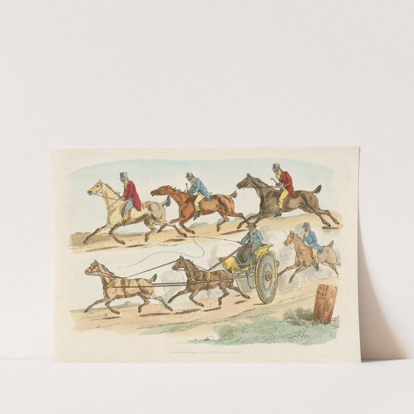 Race with a carriage (1817-1818) by Henry Thomas Alken