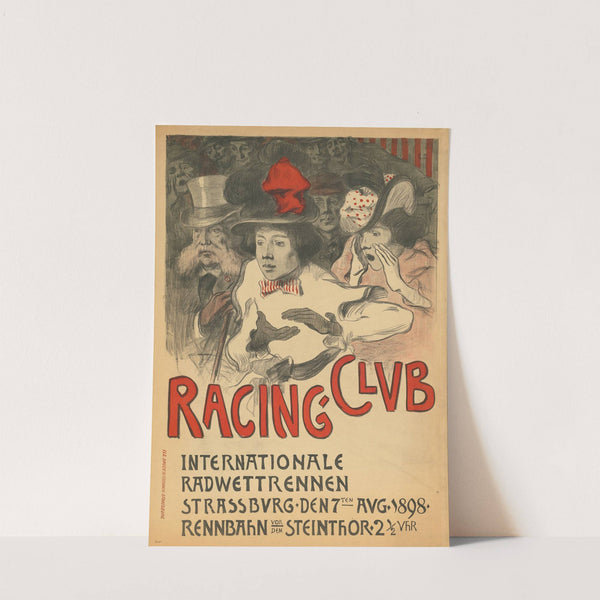 Racing-Club. Internationale Radwettrennen Strassburg (1898) by Emile Schneider