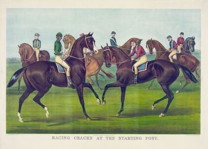 Racing cracks at the starting post (1886)
