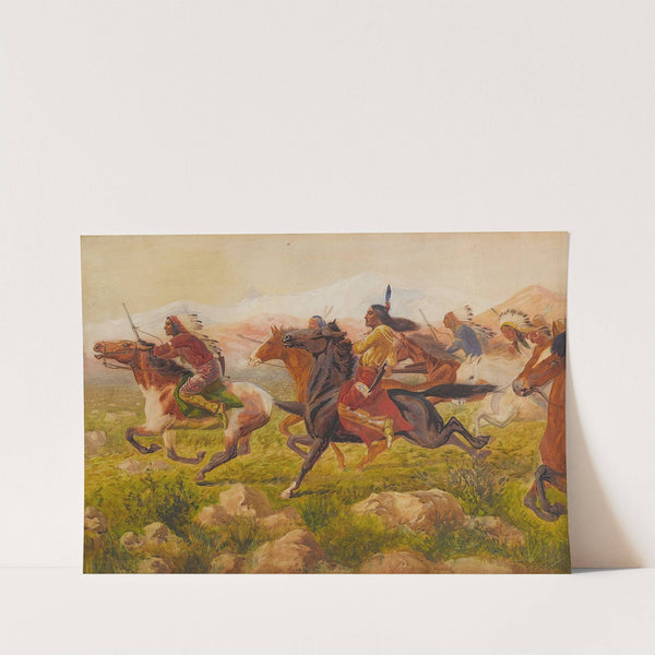 Racing the Steam Train by William de la Montagne Cary