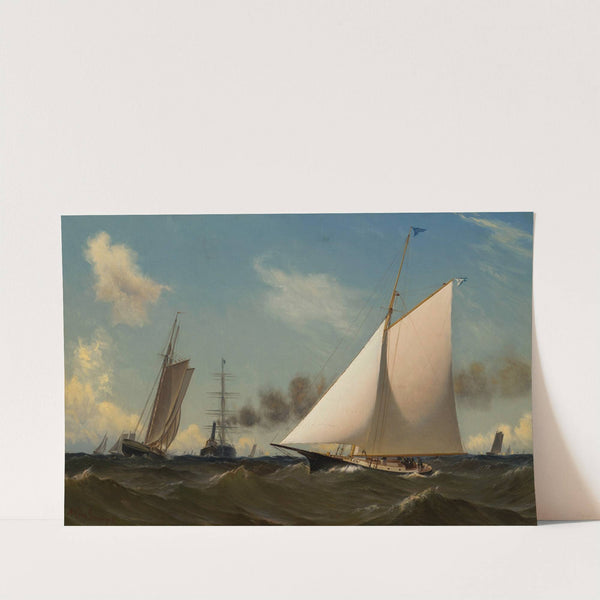 Racing Yacht Cygnet (1880) by Archibald Cary Smith