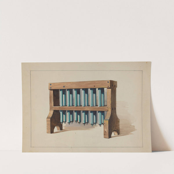 Rack with Candle Molds by Charles Caseau