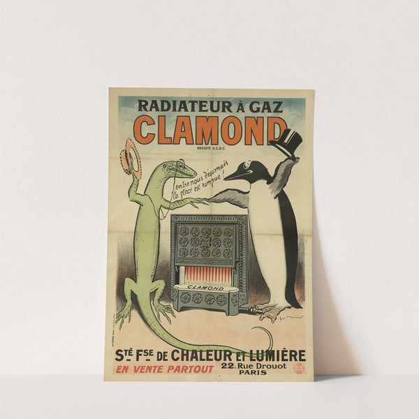 Radiateur à gaz Clamond (1900-1920) by Georges Meunier