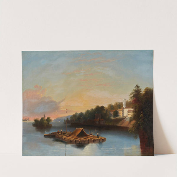 Rafting on the Saint Lawrence (1853) by Edmund C. Coates