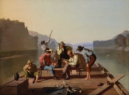 Raftsmen Playing Cards