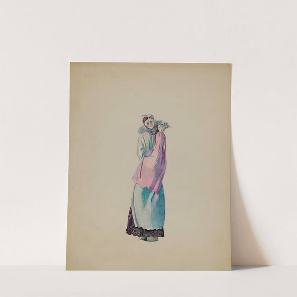 Rag Doll Nurse and Baby by Mina Lowry