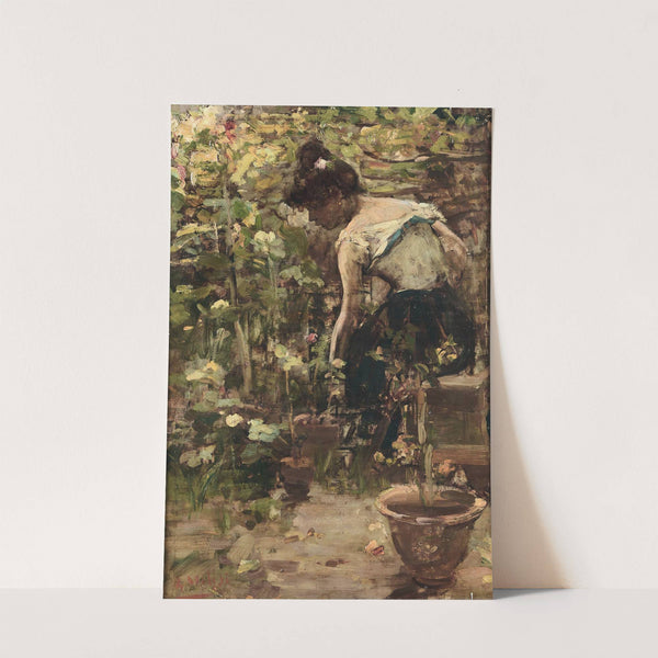 Ragazza tra i fiori by Alessandro Milesi