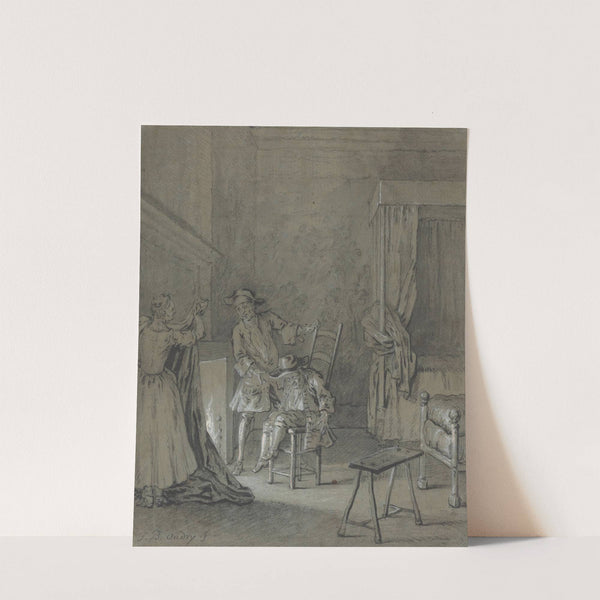 Ragotin enivré par La Rancune by Jean-Baptiste Oudry