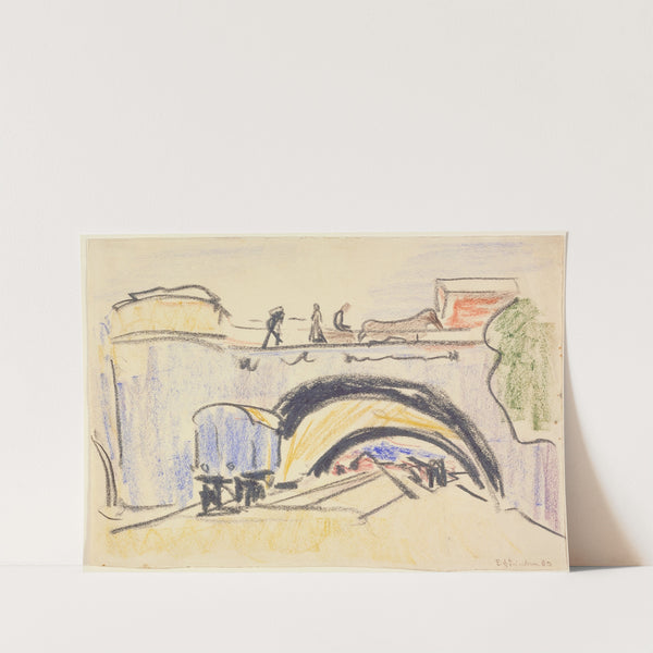 Railway and Bridge (Eisenbahn und Brücke) (1903) by Ernst Ludwig Kirchner