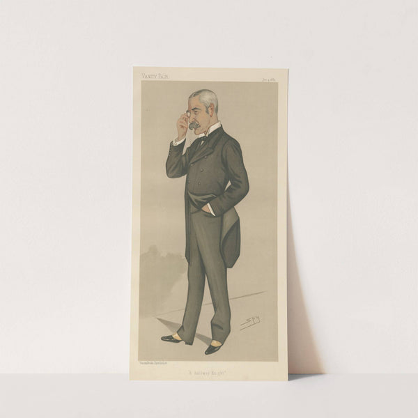 Railway Officials – ‘A Railway Knight.’ Sir Myles Fenton. 4 January 1890 (1890) by Leslie Matthew Ward