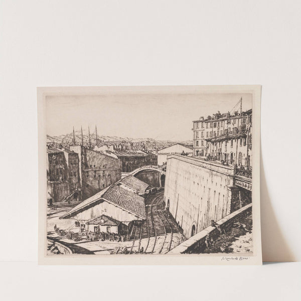 Railway Sheds, Marseilles (1937) by Muirhead Bone