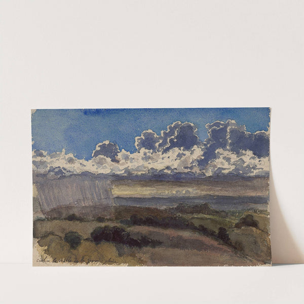 Rain arriving on the coast by Félix Bracquemond