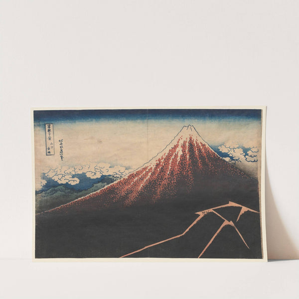 Rain Below the Mountain (from the series Thirty-six Views of Mt. Fuji) by Katsushika Hokusai