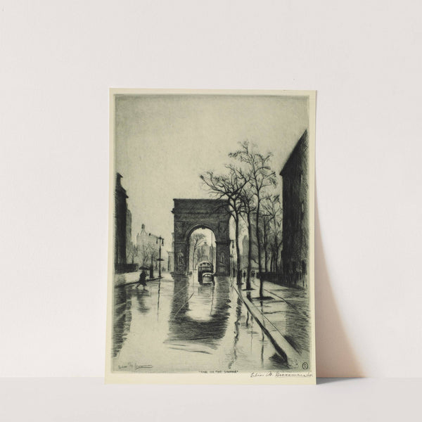 Rain on the Square by Elias Grossman