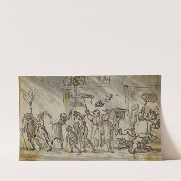 Rainstorm by Thomas Rowlandson