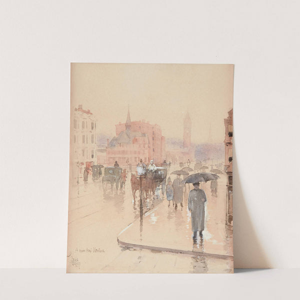 Rainy Day, Columbus Avenue, Boston (1886) by Childe Hassam