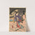 Rainy Scene on a Bridge (Ame no To no Sue) (ca. 1849–1853) by Utagawa Kunisada (Toyokuni III)