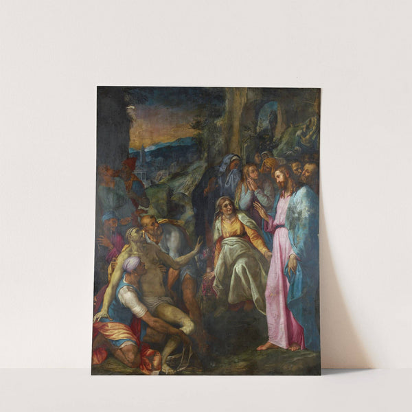 Raising Of Lazarus (1528-1592) by Giovanni Girolma Muziano