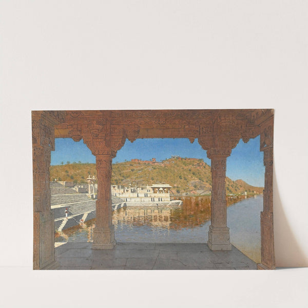 Rajnagar. Marble Embankment Decorated with Bas-Reliefs on a Lake in Udaipur by Vasily Vereshchagin