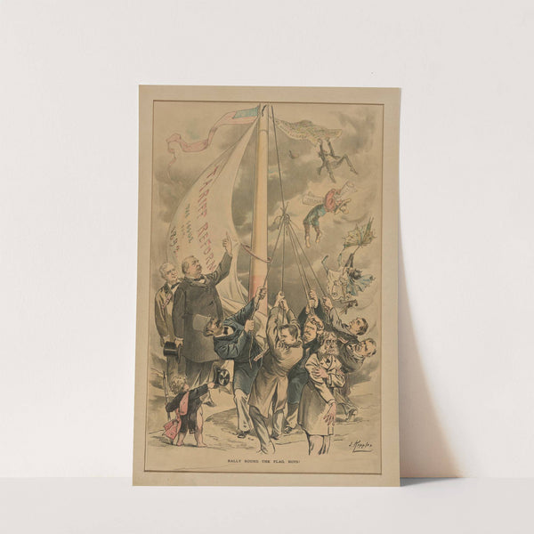 Rally round the flag, boys!. (1891) by Joseph Ferdinand Keppler
