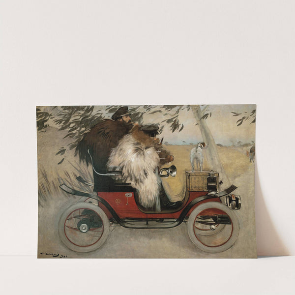 Ramon Casas And Pere Romeu In An Automobile (1901) by Ramón Casas