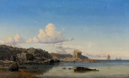 Randcleven at Gudhjem on the eastcoast of Bornholm — size preview